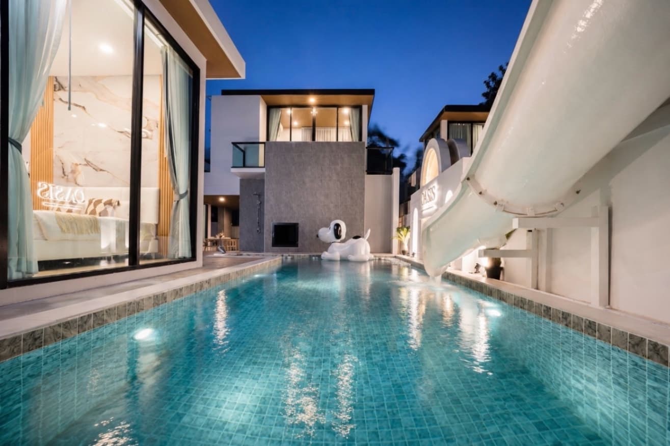 Oasis pool villa บริเวณภายนอก ชลบุรี, จอมเทียน รูปที่ 9