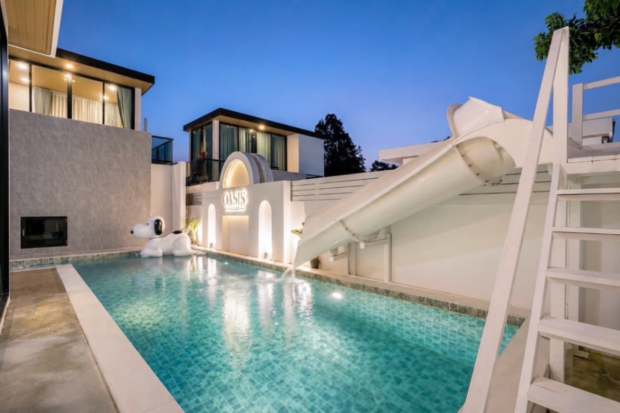 Oasis pool villa บริเวณภายนอก ชลบุรี, จอมเทียน รูปที่ 11