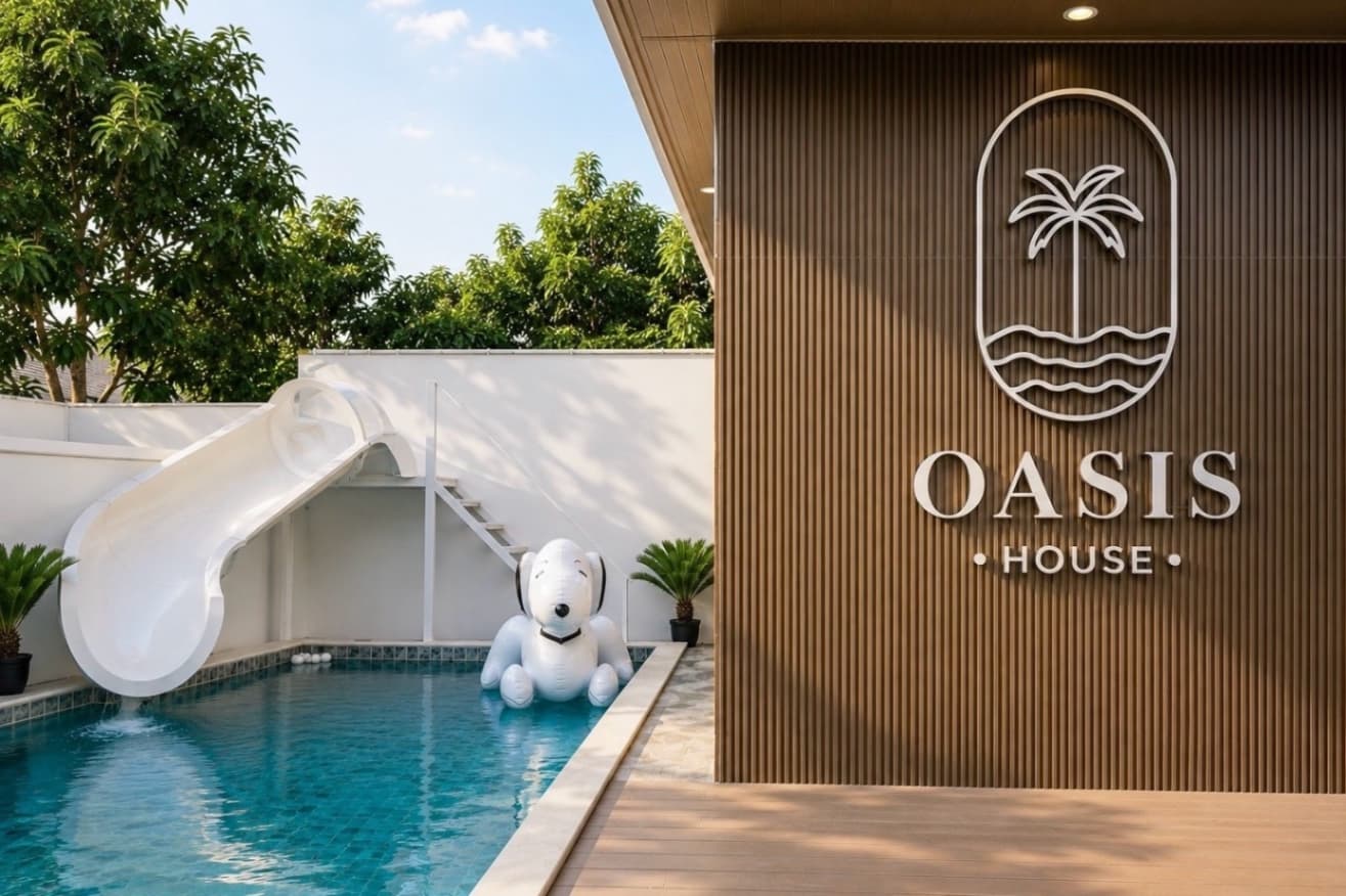 Oasis pool villa บริเวณภายนอก ชลบุรี, จอมเทียน รูปที่ 18