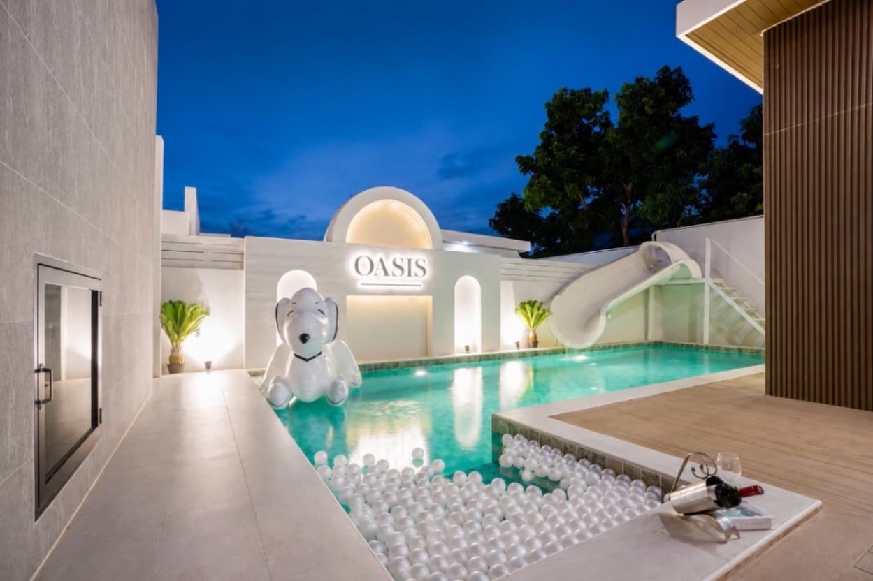Oasis pool villa บริเวณภายนอก ชลบุรี, จอมเทียน รูปที่ 5