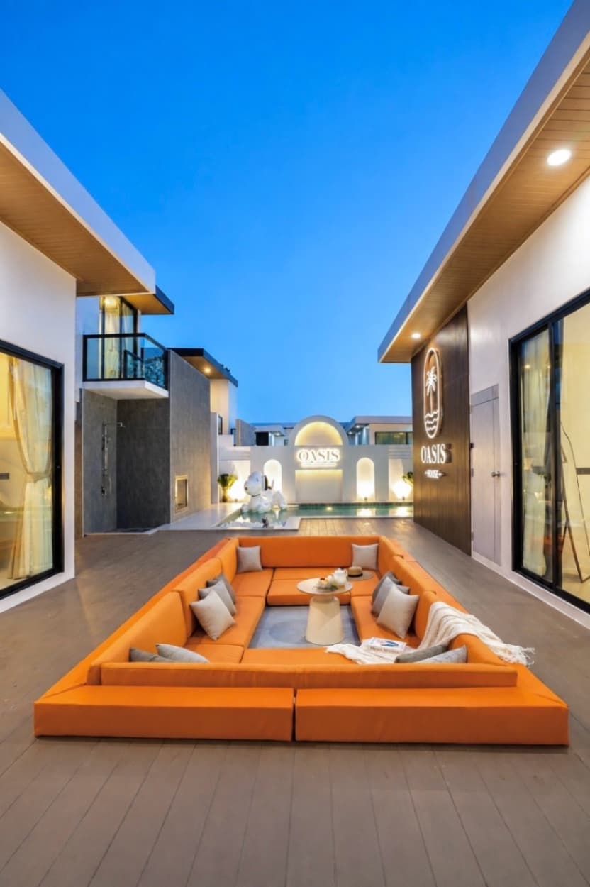 Oasis pool villa บริเวณภายนอก ชลบุรี, จอมเทียน รูปที่ 2