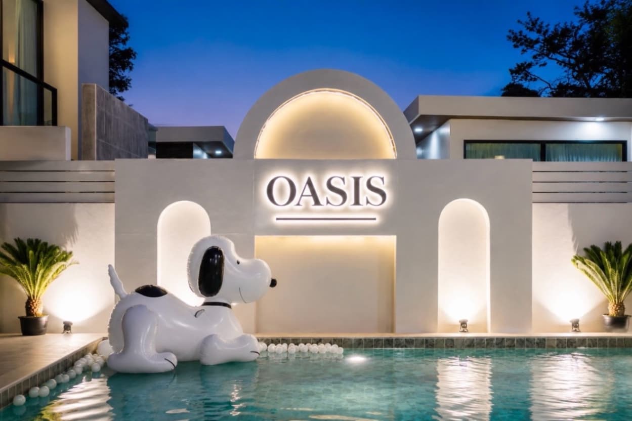 Oasis pool villa บริเวณภายนอก ชลบุรี, จอมเทียน รูปที่ 6