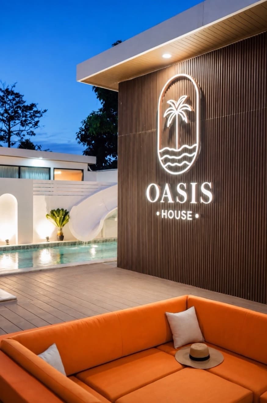 Oasis pool villa บริเวณภายนอก ชลบุรี, จอมเทียน รูปที่ 14