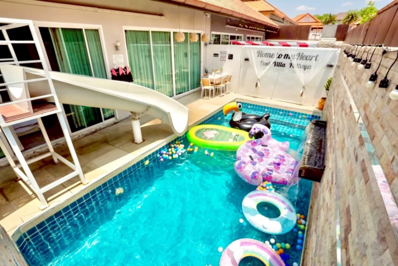 B55 pool villa บริเวณภายนอก ชลบุรี, จอมเทียน รูปที่ 5