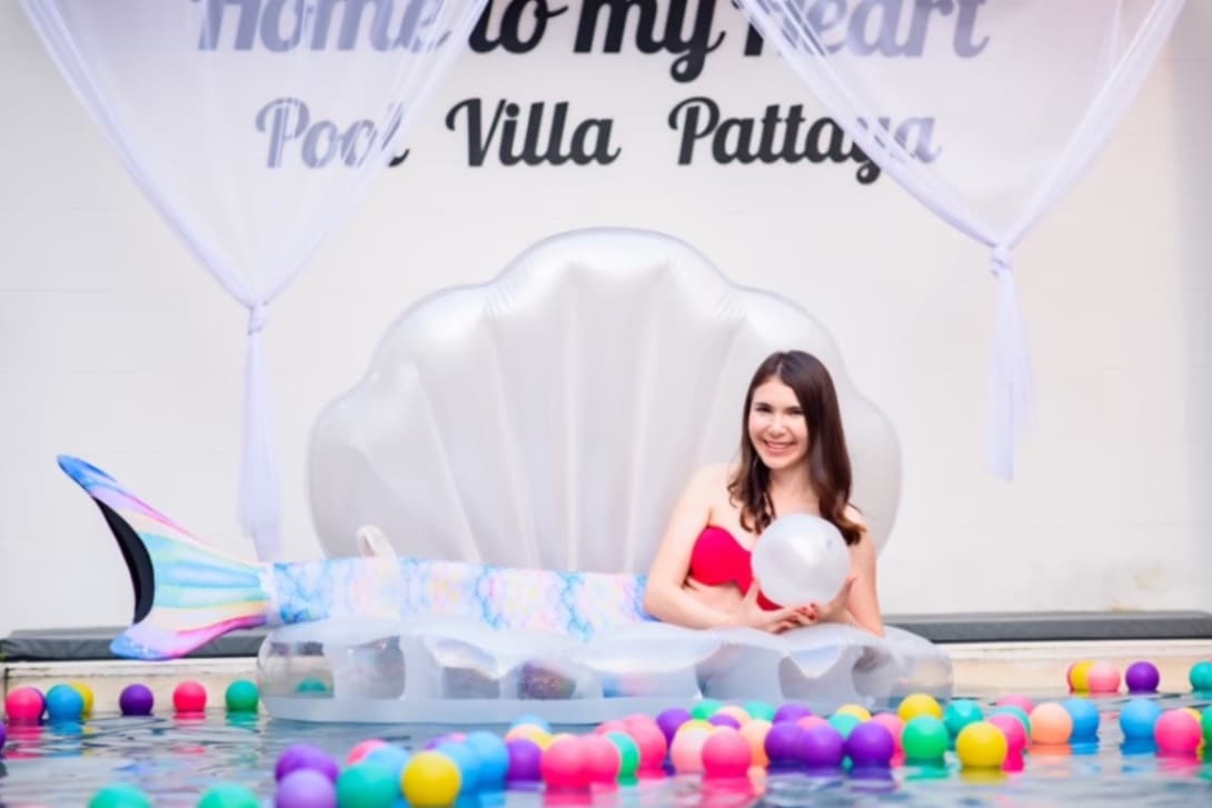 B55 pool villa บริเวณภายนอก ชลบุรี, จอมเทียน รูปที่ 2