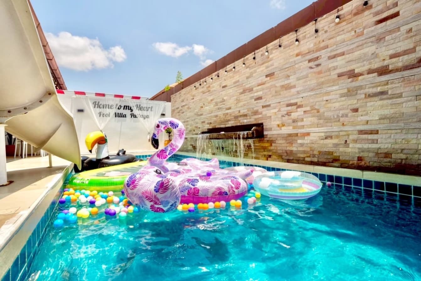 B55 pool villa บริเวณภายนอก ชลบุรี, จอมเทียน รูปที่ 6